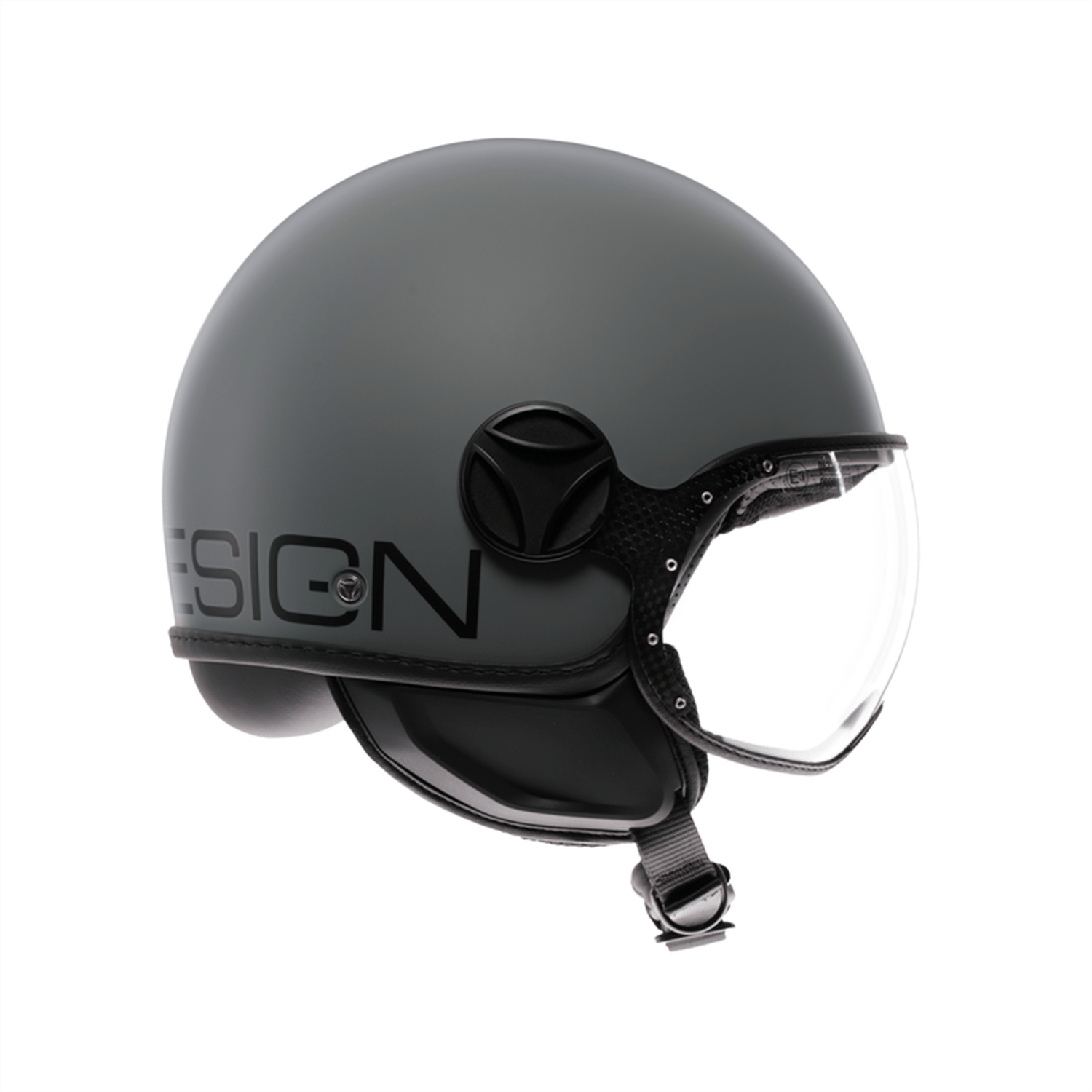 Momo Design FGTR Classic Kask | Mono Matt Grey BlackMomodesign FGTR Classic Kask Mono Matt Grey Black