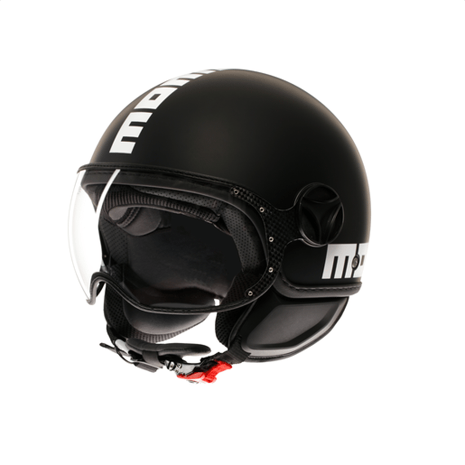 Momo Design FGTR Classic Mat Siyah Kask | İtalyan Retro JetMomodesign FGTR Classic Mat Siyah Kask
