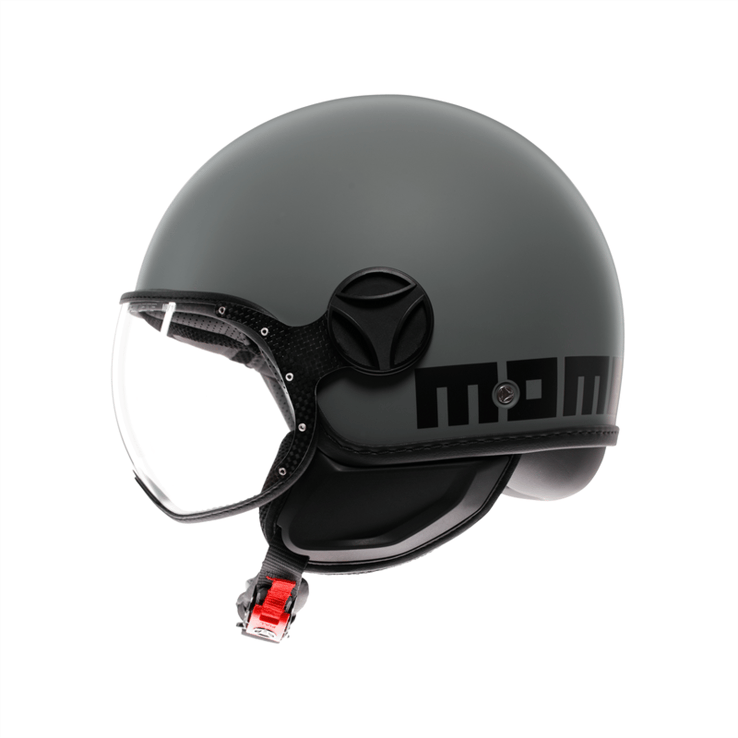 Momo Design FGTR Classic Kask | Mono Matt Grey BlackMomodesign FGTR Classic Kask Mono Matt Grey Black