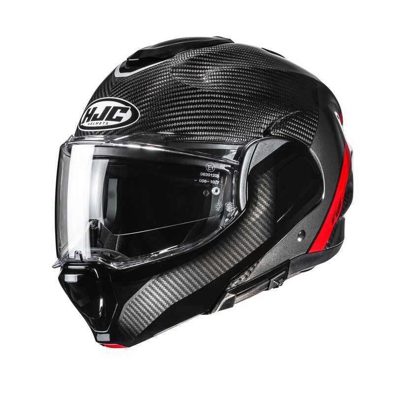 HJC F100 Carbon Stan MC1 Kask | Çene Açılır ECE 22.06 P/JHjc F100 Carbon Stan MC1 Kask
