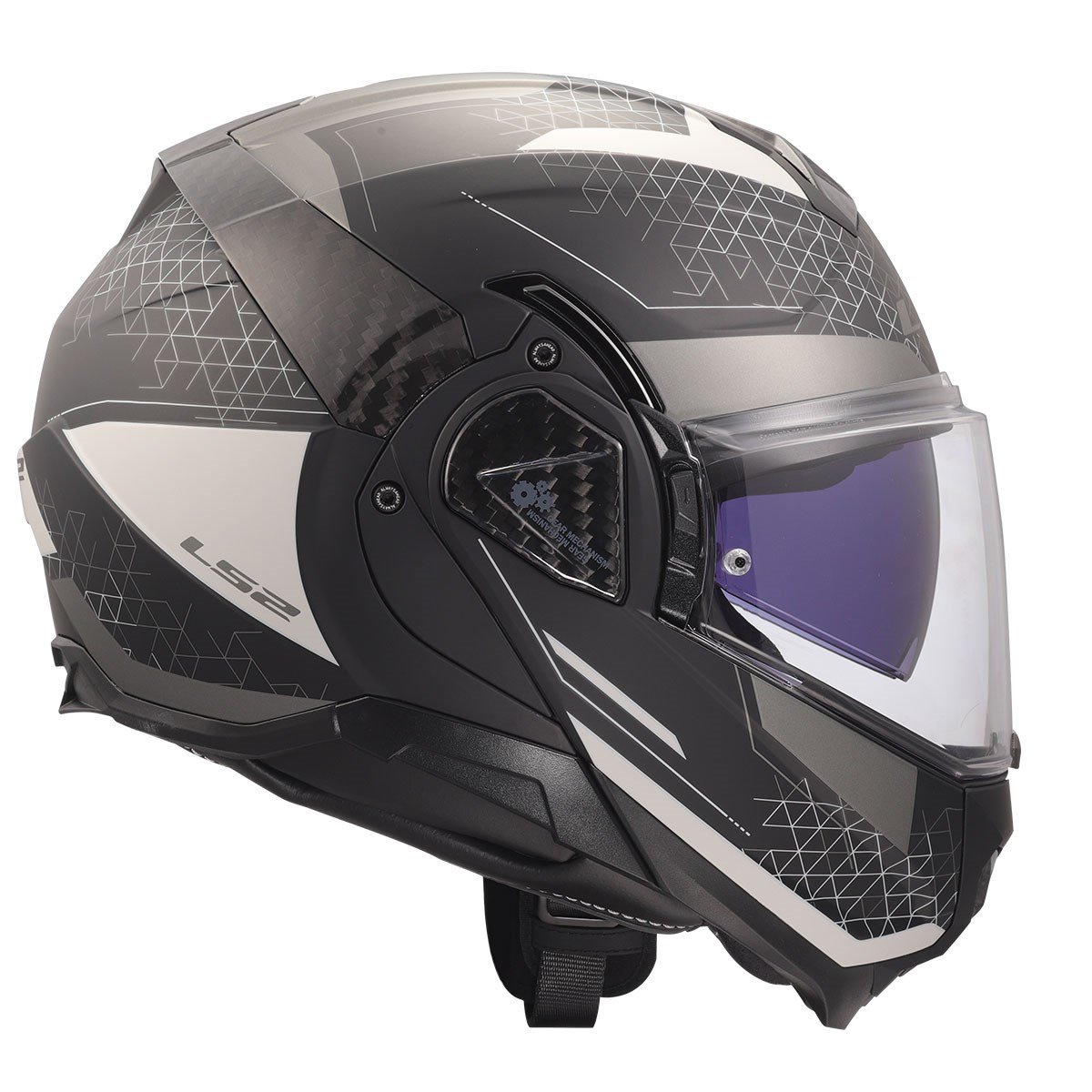 LS2 Advant 2 Astral Mat Gri Siyah Kask | 180° ECE 22.06 P/JLs2 Advant 2 Astral Mat Gri Siyah Kask