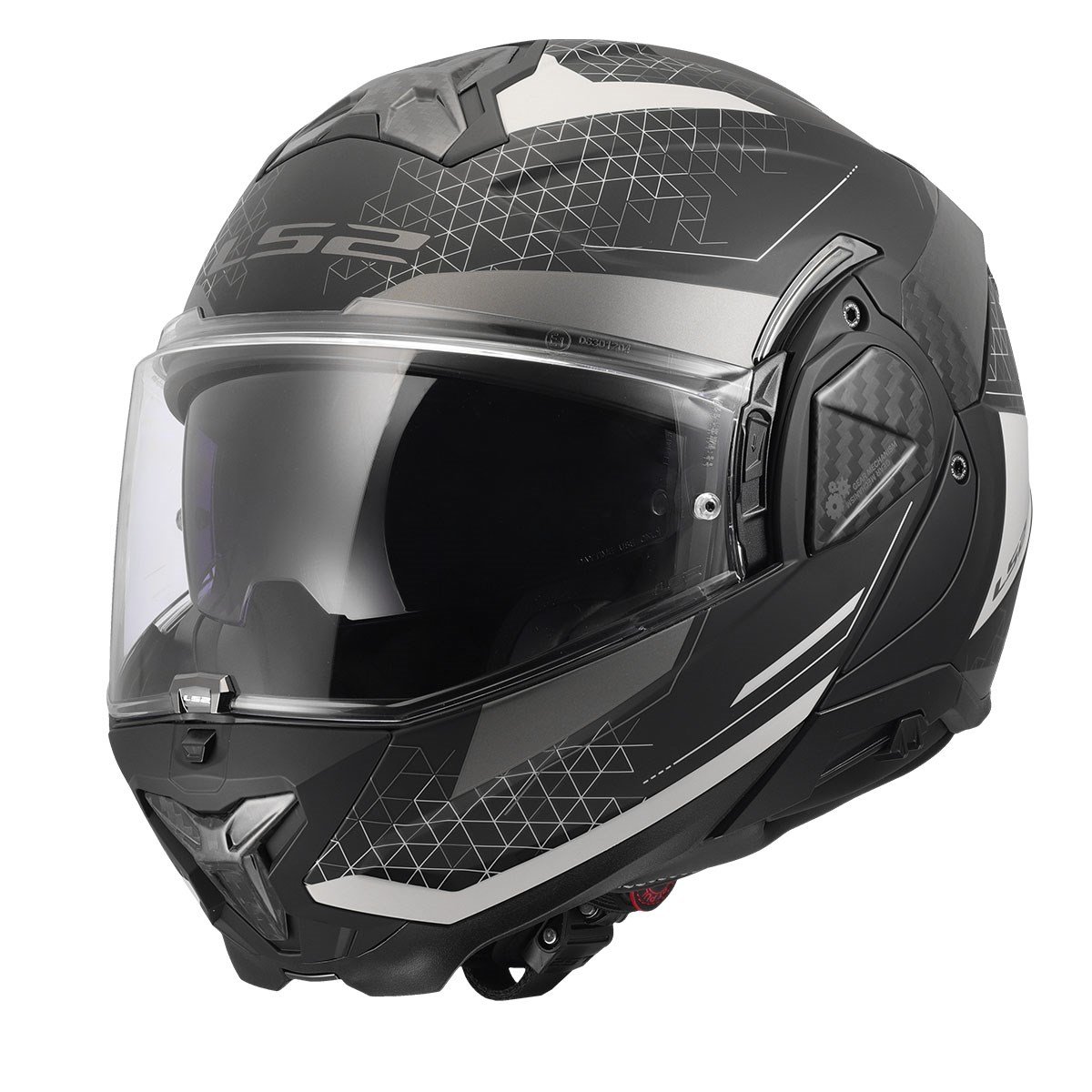 LS2 Advant 2 Astral Mat Gri Siyah Kask | 180° ECE 22.06 P/JLs2 Advant 2 Astral Mat Gri Siyah Kask