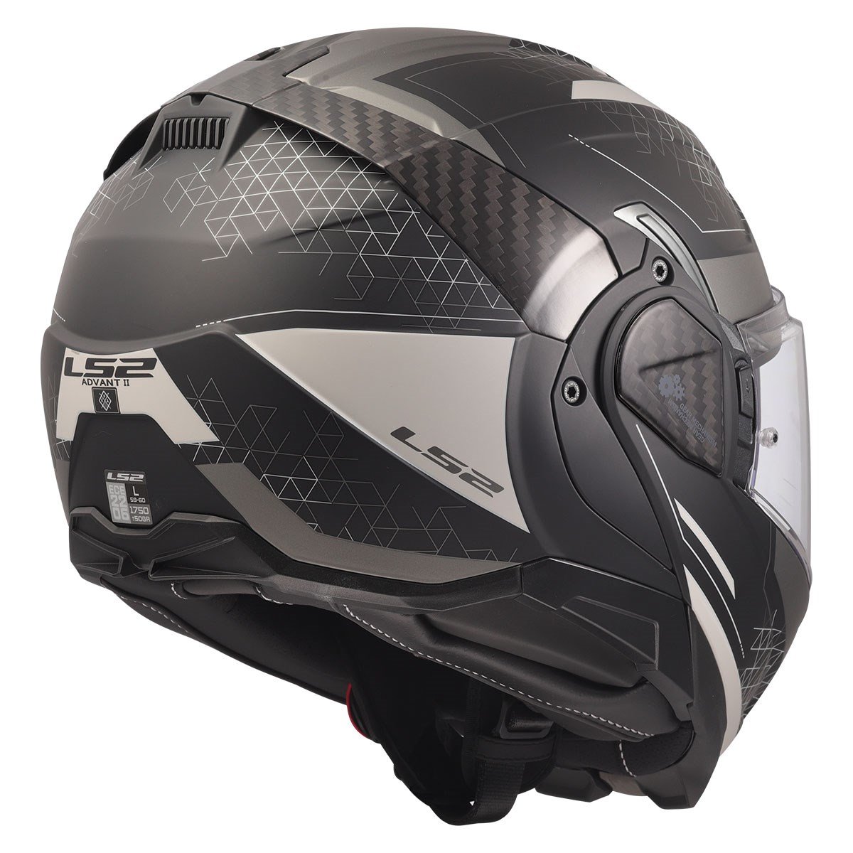 LS2 Advant 2 Astral Mat Gri Siyah Kask | 180° ECE 22.06 P/JLs2 Advant 2 Astral Mat Gri Siyah Kask
