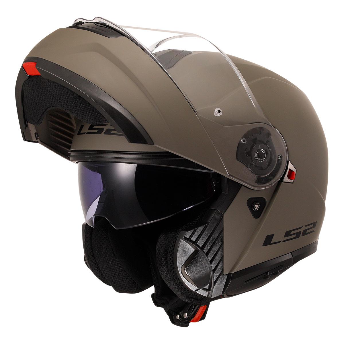 Ls2 Strobe 2 Çene Açılır Motosiklet Kaskı Mat Kum