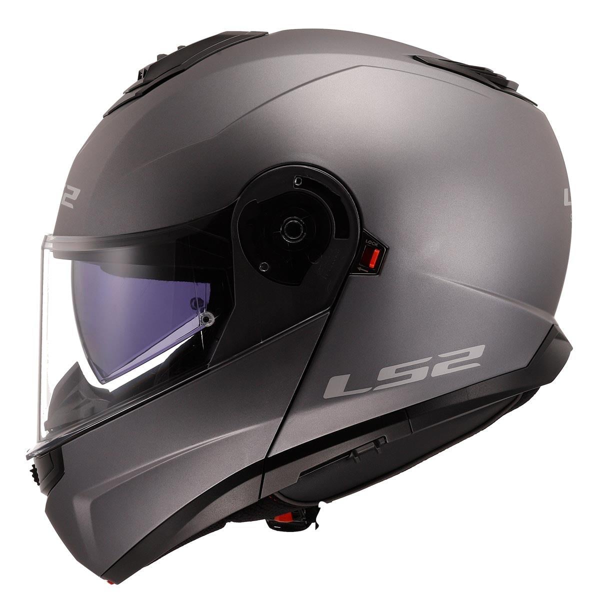 LS2 Strobe 2 Mat Titanium Çene Açılır Kask