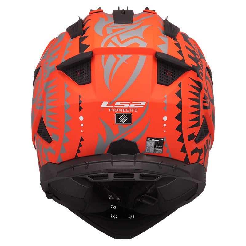 LS2 Pioneer 2 Rangi Mat Turuncu Kask | ECE 22.06 EnduroLs2 Pioneer 2 Rangi Mat Turuncu Kask