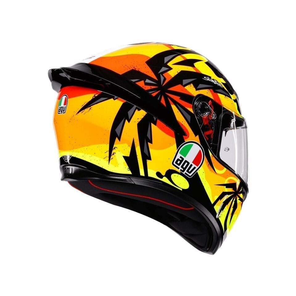 AGV K1 S Tropicrush Black Orange Kask | ECE 22.06 Yarış TipiAgv K1 S Tropicrush Black Orange Kapalı Kask
