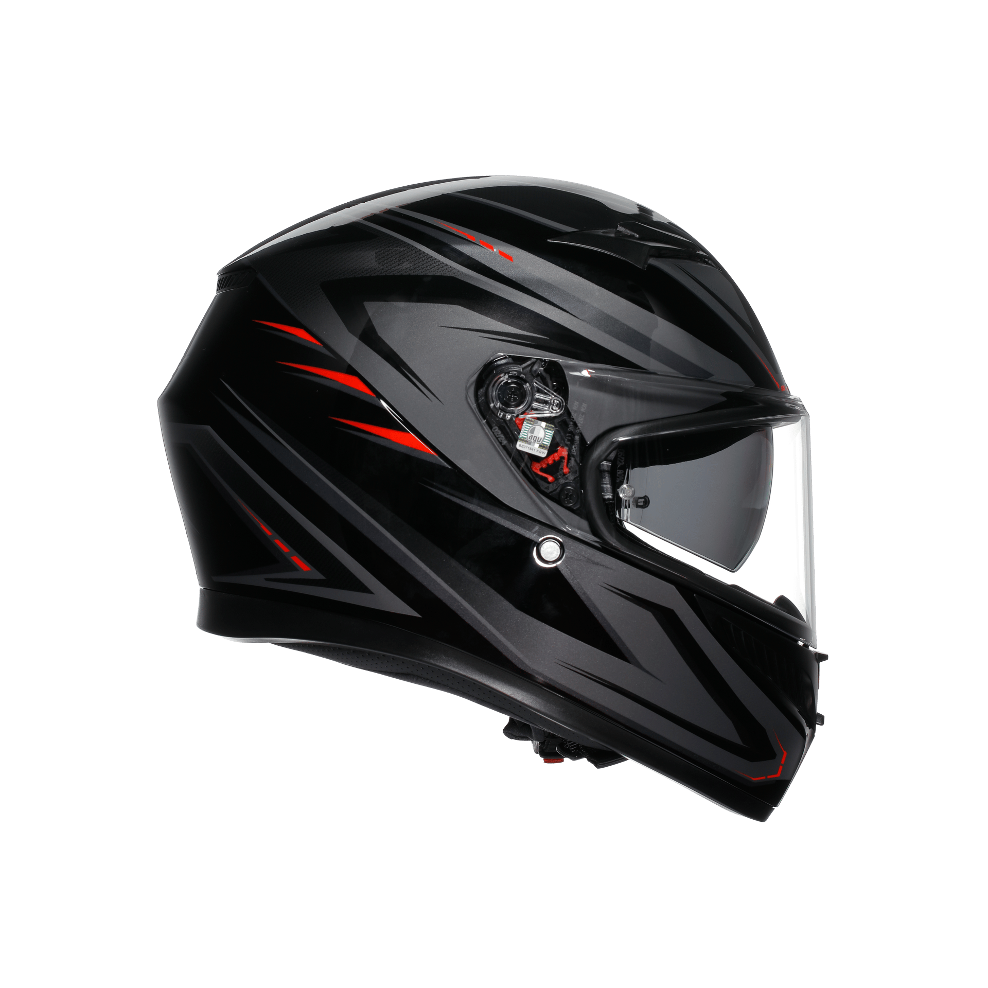AGV K3 Syth Black Red Kask | ECE 22.06 & Pinlock DahilAgv K3 Syth Black Red Kapalı Kask