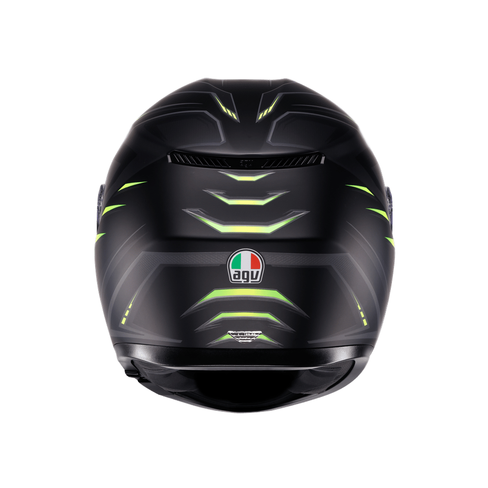 AGV K3 Syth Matt Black Yellow Fluo | ECE 22.06 & PinlockAgv K3 Syth Mplk Matt Black Yellow Fluo Kapalı Kask