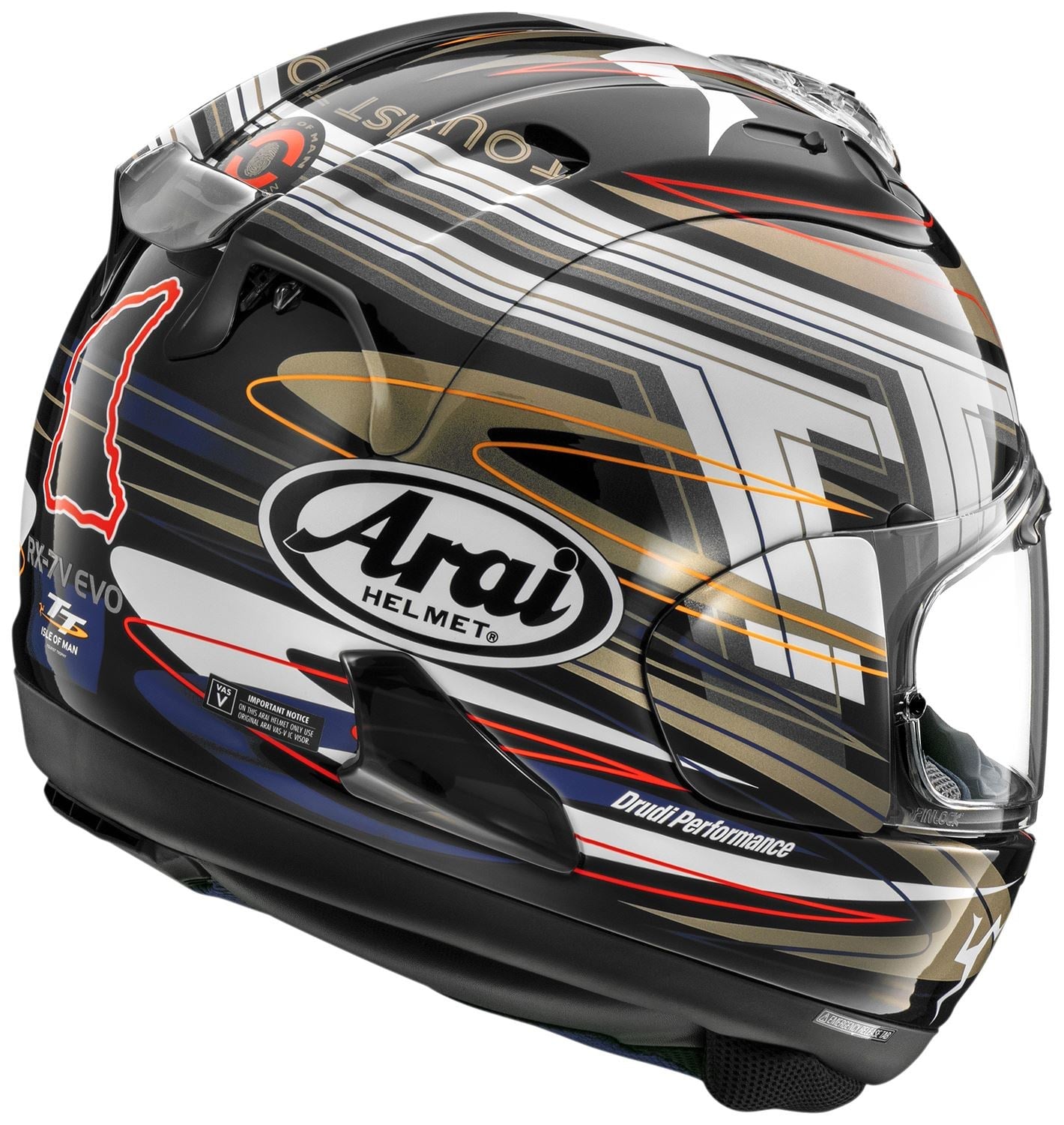 Arai RX-7V Evo IoM TT 2026 Kask | Sınırlı Üretim ECE 22.06Arai RX-7V Evo IoM TT 2026 Kask