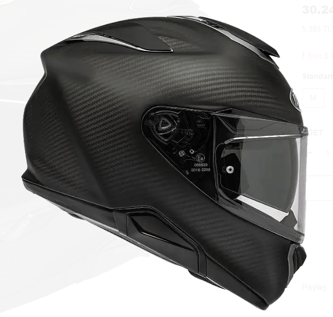HJC RPHA 72 Carbon Mat Kask | ECE 22.06 Full KarbonHjc Rpha72 Carbon Mat Kask