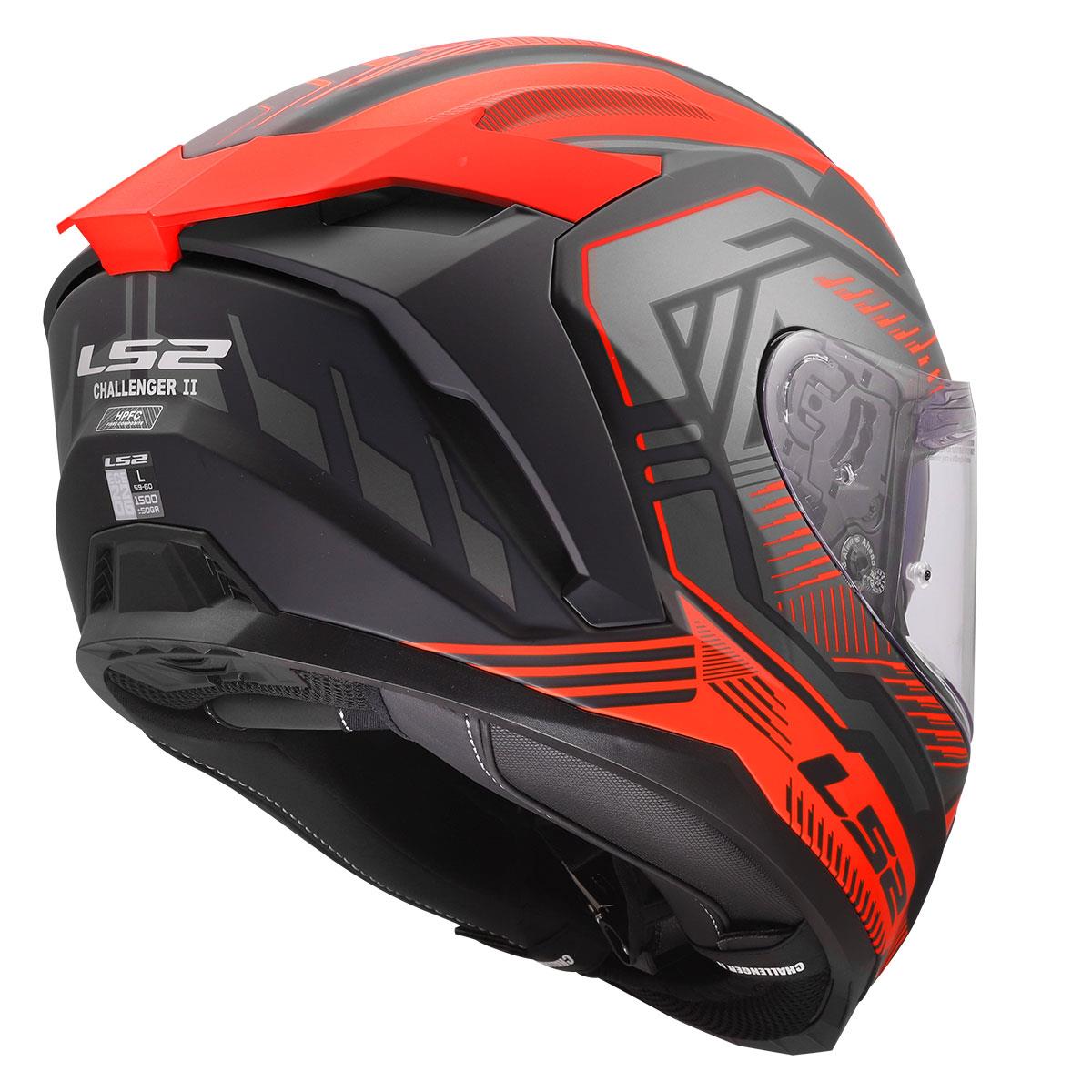 LS2 Challenger 2 Dravix Mat Kırmızı Kask | ECE 22.06 FiberLs2 Challenger 2 Dravix Mat Kırmızı Kask
