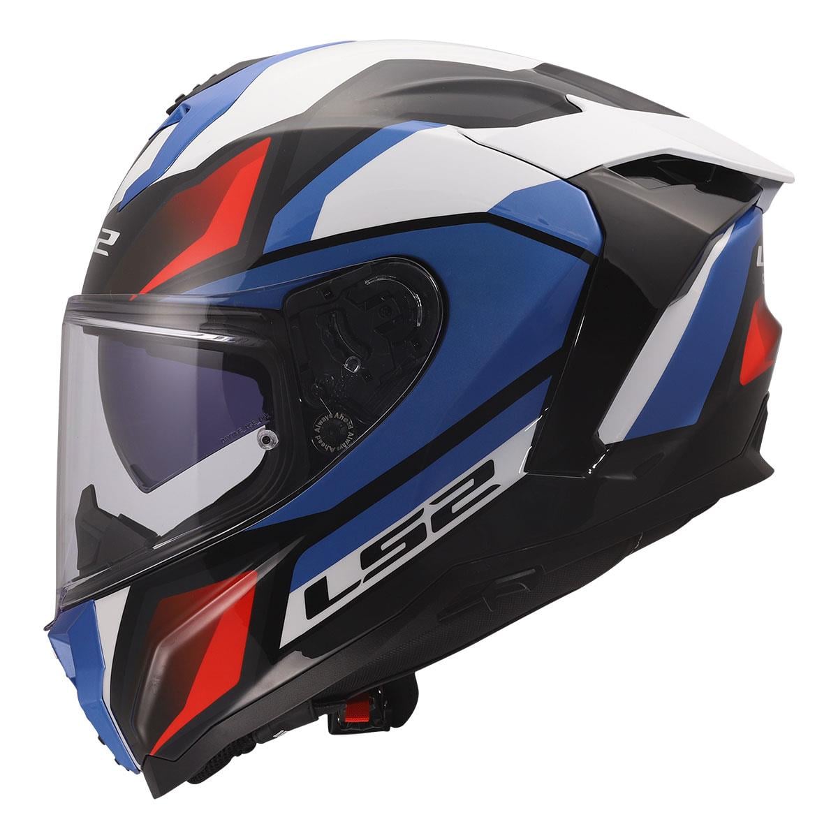 LS2 Challenger 2 Viper Kask Beyaz Mavi Kırmızı | ECE 22.06Ls2 Challenger 2 Viper Beyaz-Mavi-Kırmızı Kask