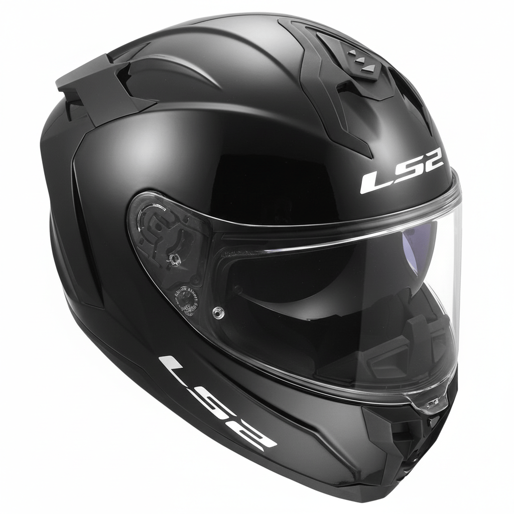 LS2 Challenger 2 Parlak Siyah Kask | HPFC Fiber & ECE 22.06Ls2 Challenger 2 Siyah Kask Parlak Siyah