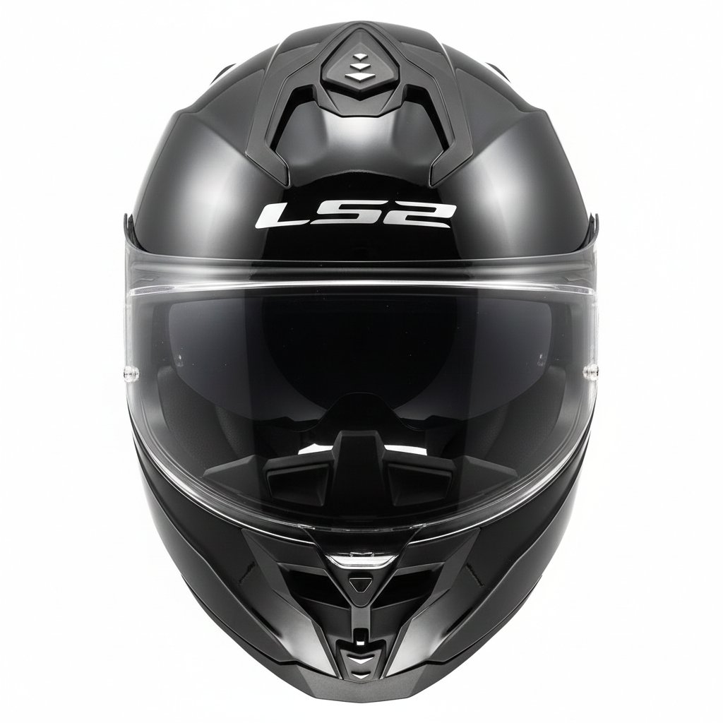 LS2 Challenger 2 Parlak Siyah Kask | HPFC Fiber & ECE 22.06Ls2 Challenger 2 Siyah Kask Parlak Siyah