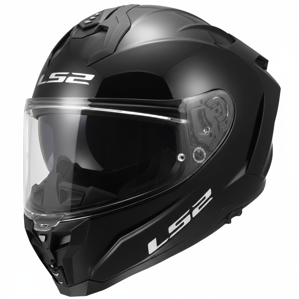 LS2 Challenger 2 Parlak Siyah Kask | HPFC Fiber & ECE 22.06Ls2 Challenger 2 Siyah Kask Parlak Siyah