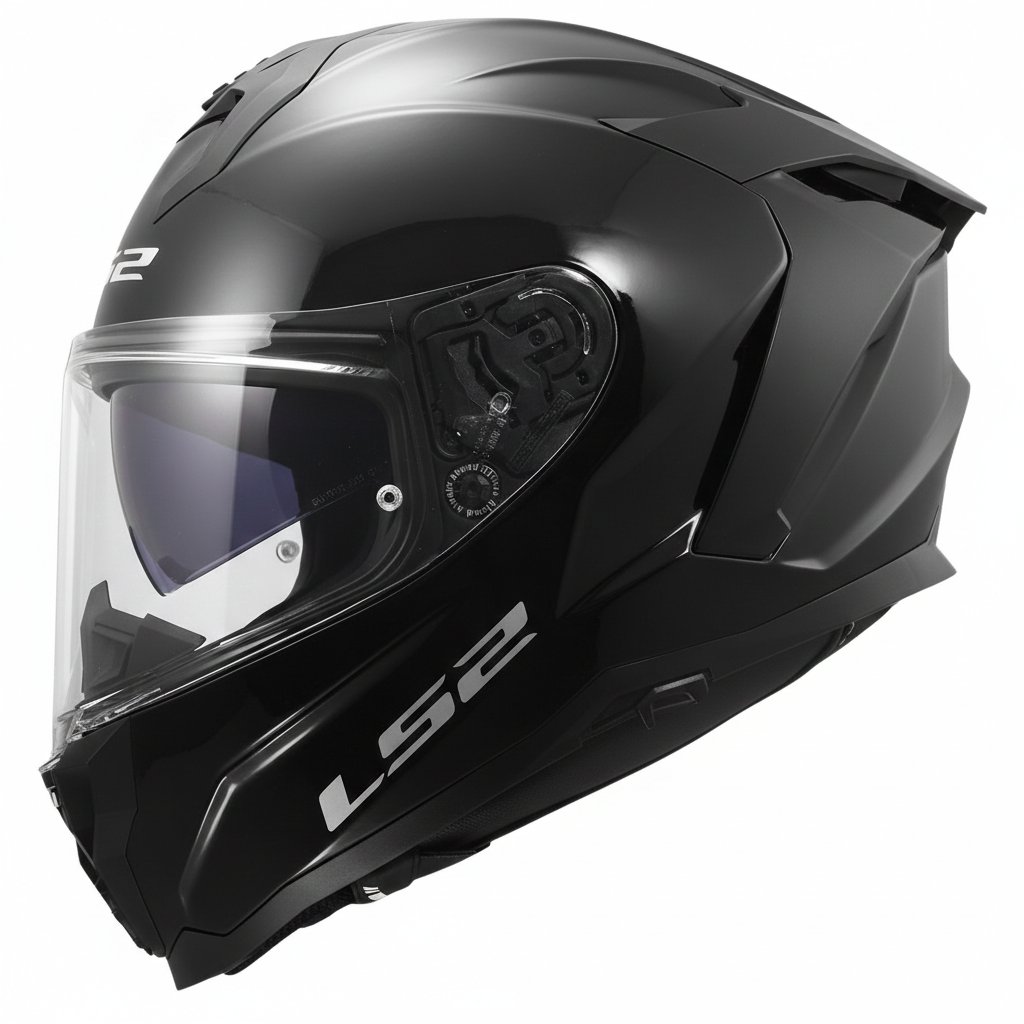 LS2 Challenger 2 Parlak Siyah Kask | HPFC Fiber & ECE 22.06Ls2 Challenger 2 Siyah Kask Parlak Siyah