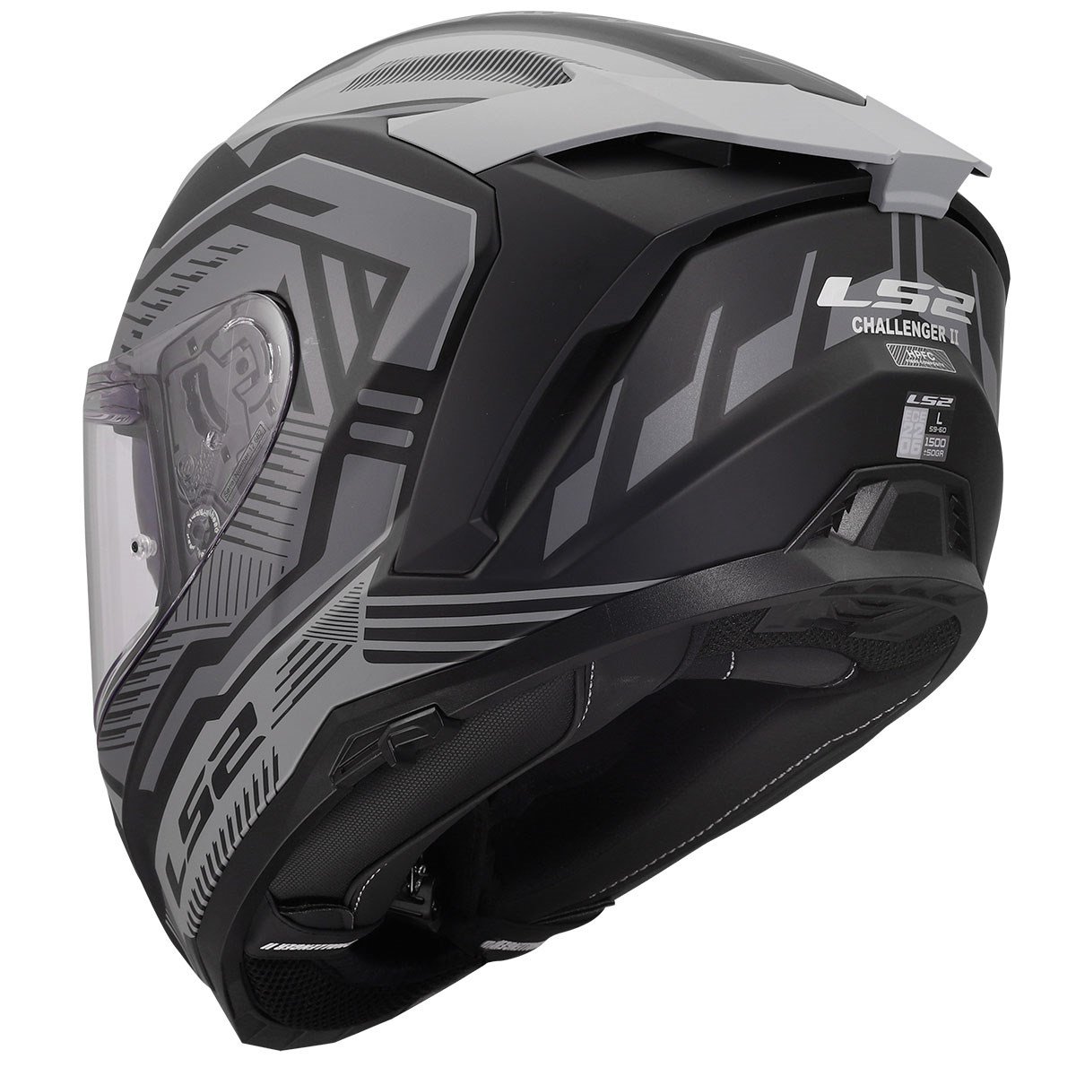 LS2 Challenger 2 Dravix Mat Gri Kask | ECE 22.06 HPFCLS2 Challenger 2 Dravix Mat Gri Kask