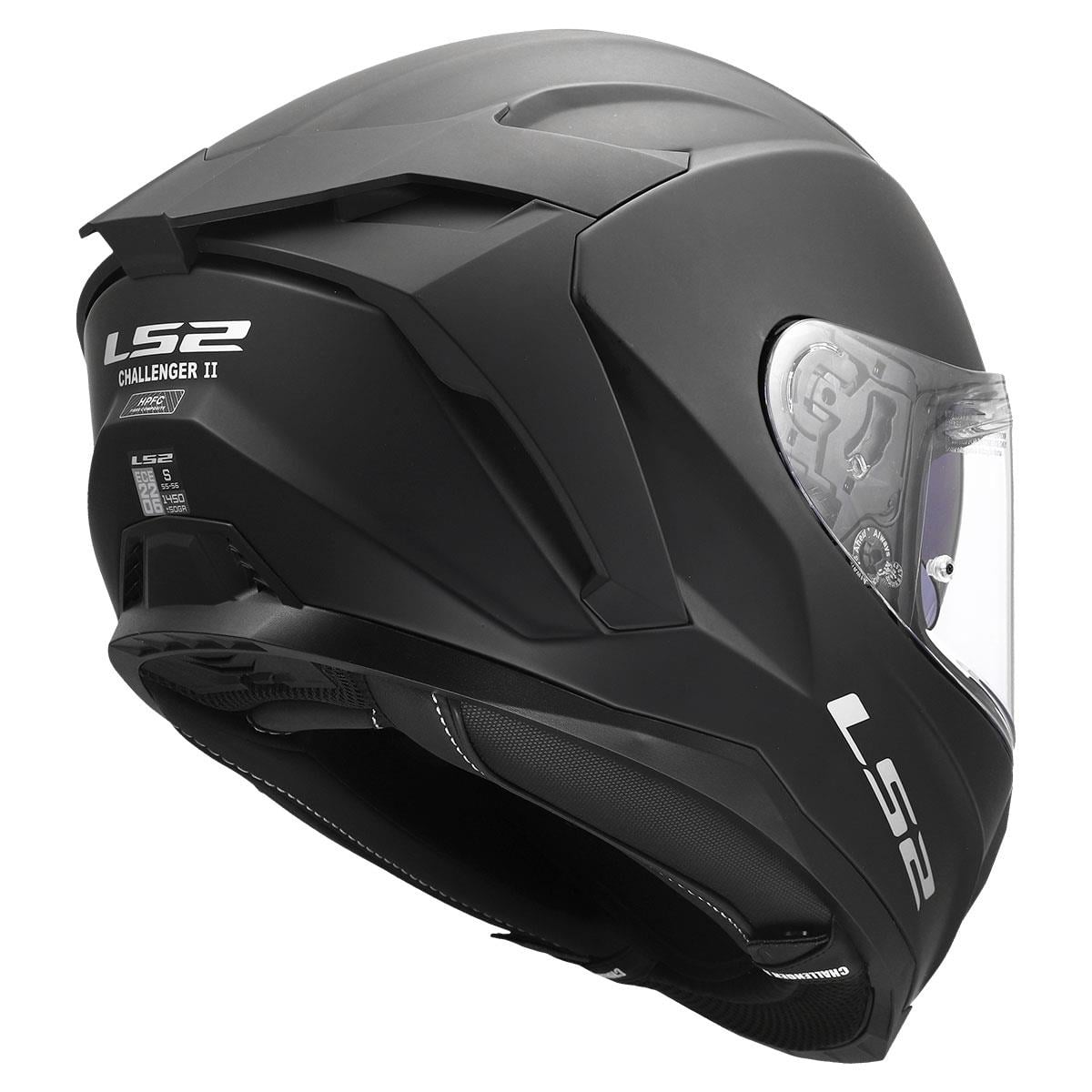 LS2 Challenger 2 Mat Siyah Kask | HPFC Fiber & ECE 22.06Ls2 Challenger 2 Mat Siyah Kask