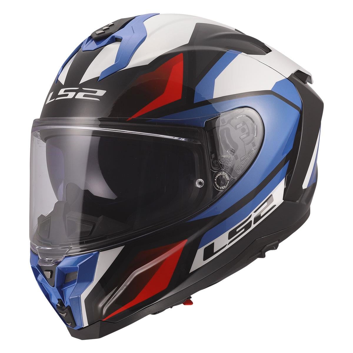 LS2 Challenger 2 Viper Kask Beyaz Mavi Kırmızı | ECE 22.06Ls2 Challenger 2 Viper Beyaz-Mavi-Kırmızı Kask