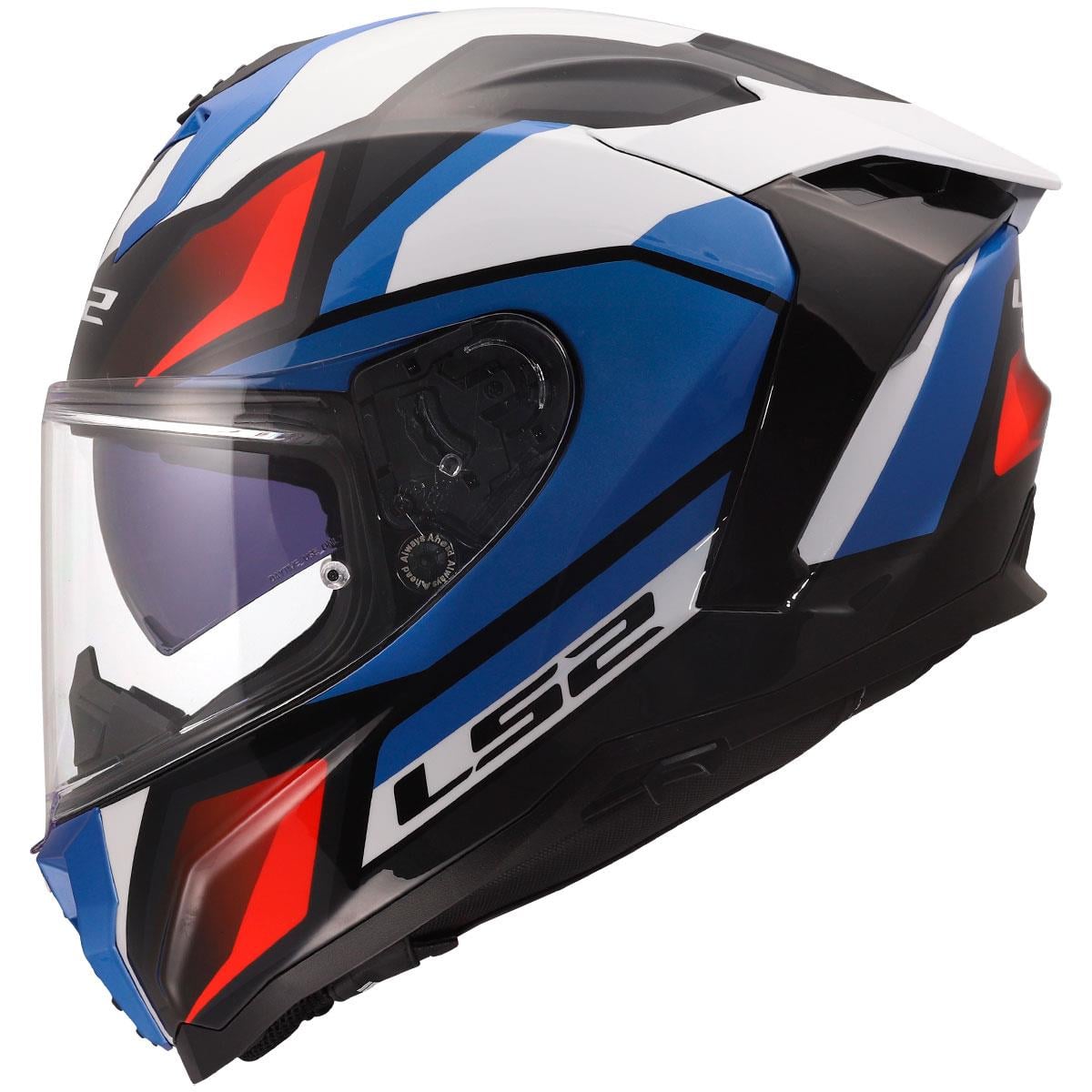 LS2 Challenger 2 Viper Kask Beyaz Mavi Kırmızı | ECE 22.06Ls2 Challenger 2 Viper Beyaz-Mavi-Kırmızı Kask