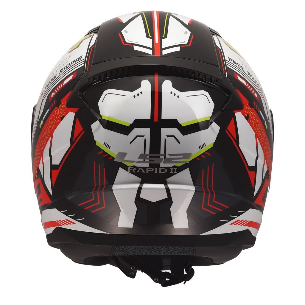 LS2 Rapid 2 Rush Beyaz Sarı Siyah Kask | ECE 22.06Ls2 Rapid 2 Rush Beyaz Sarı Siyah Kask