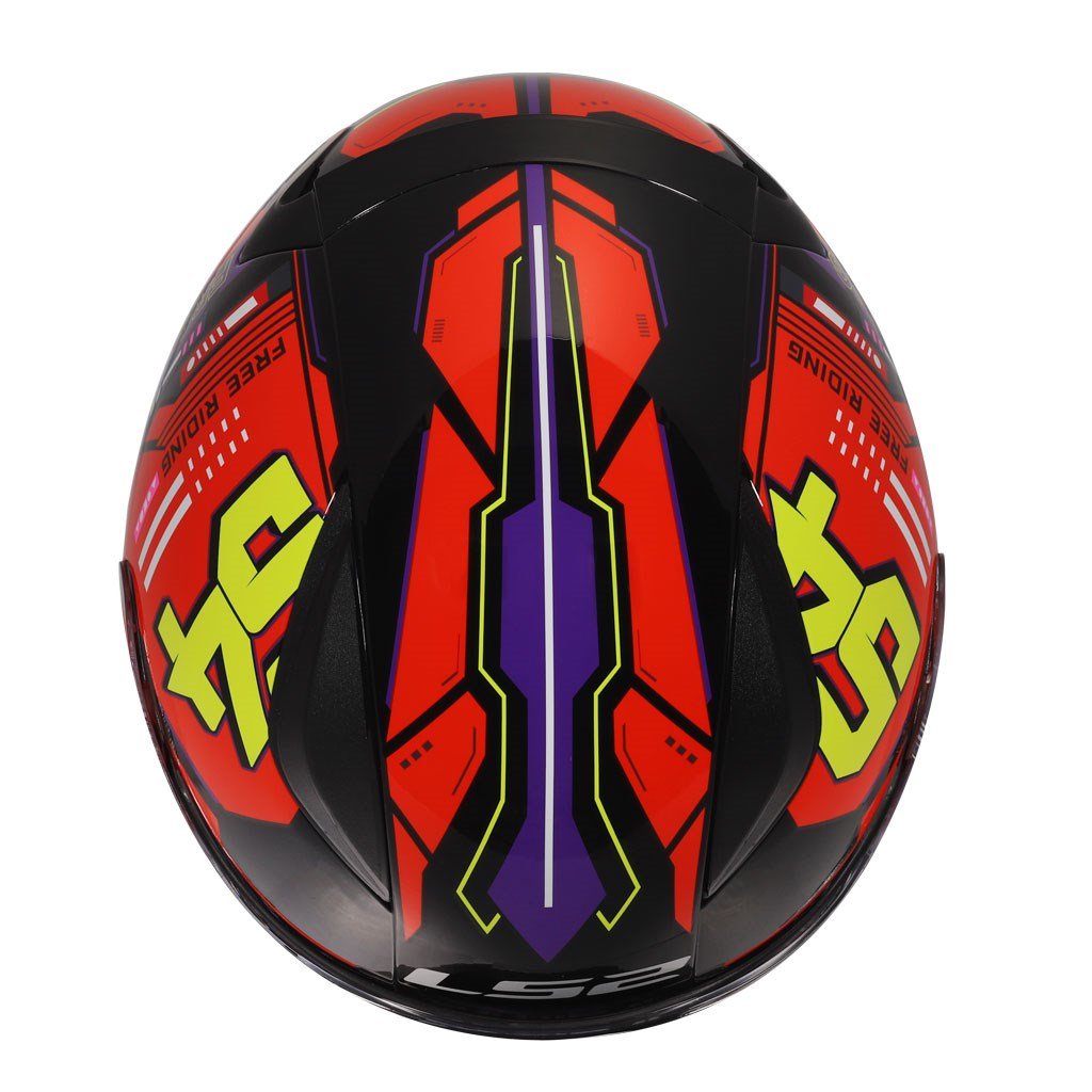LS2 Rapid 2 Rush Kırmızı Sarı Siyah Kask | ECE 22.06Ls2 Rapid 2 Rush Kırmızı Sarı Siyah Kask