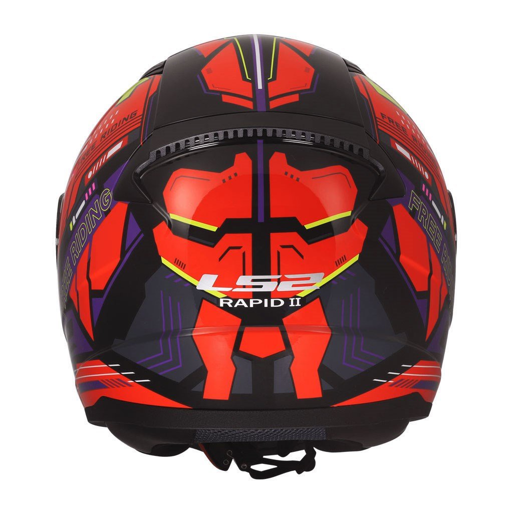 LS2 Rapid 2 Rush Kırmızı Sarı Siyah Kask | ECE 22.06Ls2 Rapid 2 Rush Kırmızı Sarı Siyah Kask