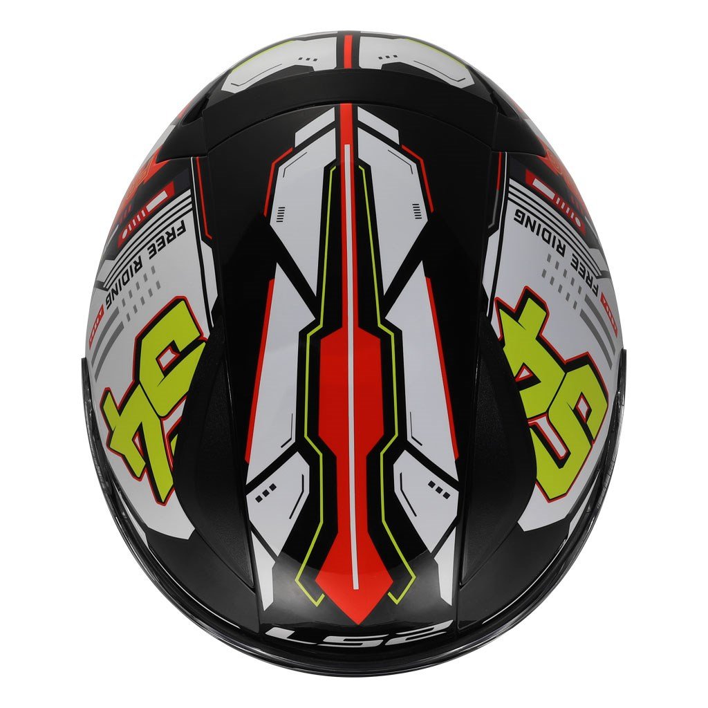 LS2 Rapid 2 Rush Beyaz Sarı Siyah Kask | ECE 22.06Ls2 Rapid 2 Rush Beyaz Sarı Siyah Kask