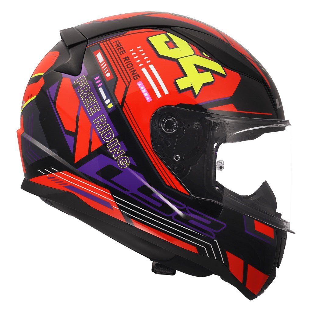 LS2 Rapid 2 Rush Kırmızı Sarı Siyah Kask | ECE 22.06Ls2 Rapid 2 Rush Kırmızı Sarı Siyah Kask