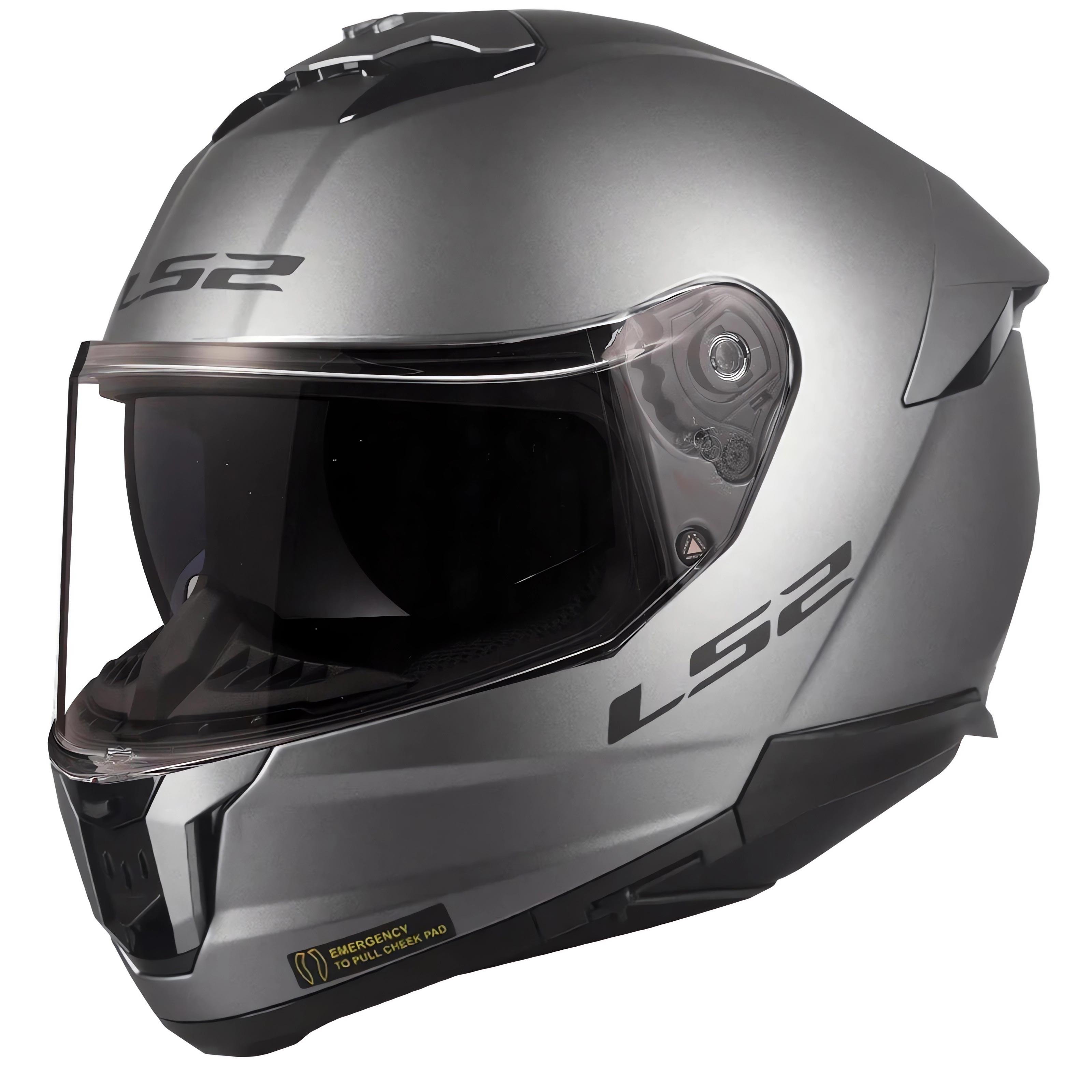 Ls2 Stream 2 Mat Titanium Motosiklet Kask