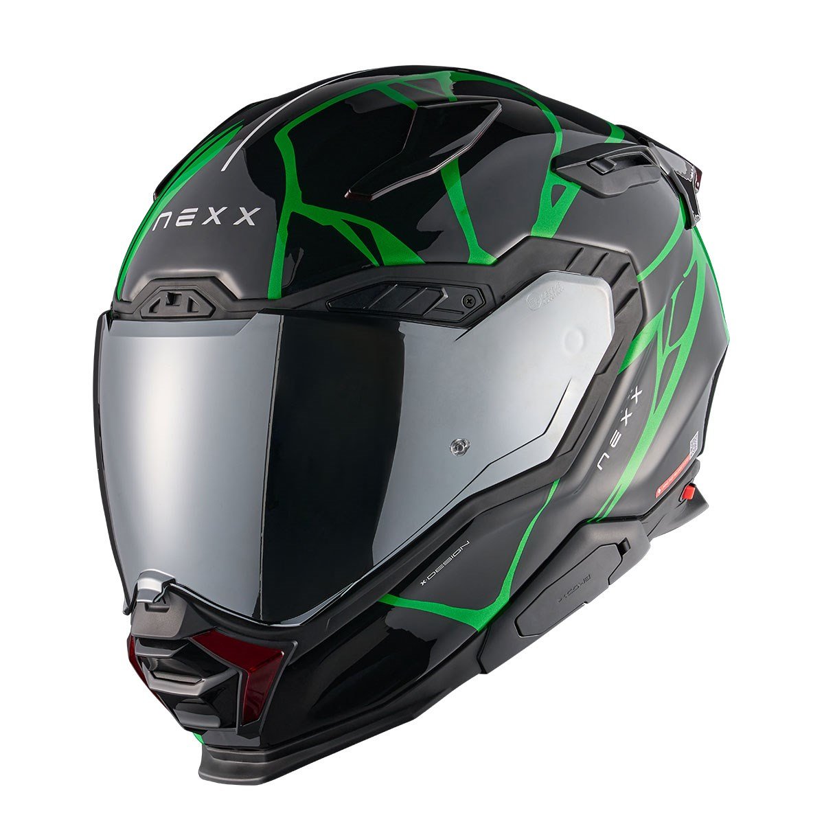 Nexx X.WST 3 Siyah Yeşil Kask | ECE 22.06 FiberglasNexx X.WST 3 Siyah Yeşil Kask