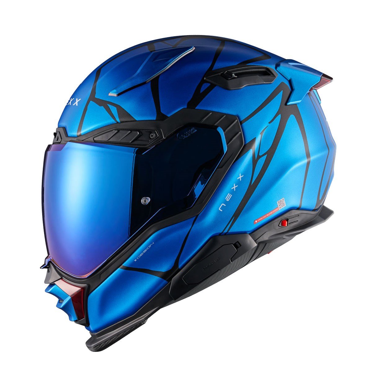 Nexx X.WST 3 Mat Mavi Siyah Kask | ECE 22.06 FiberglasNexx X.WST 3 Mat Mavi Siyah Kask