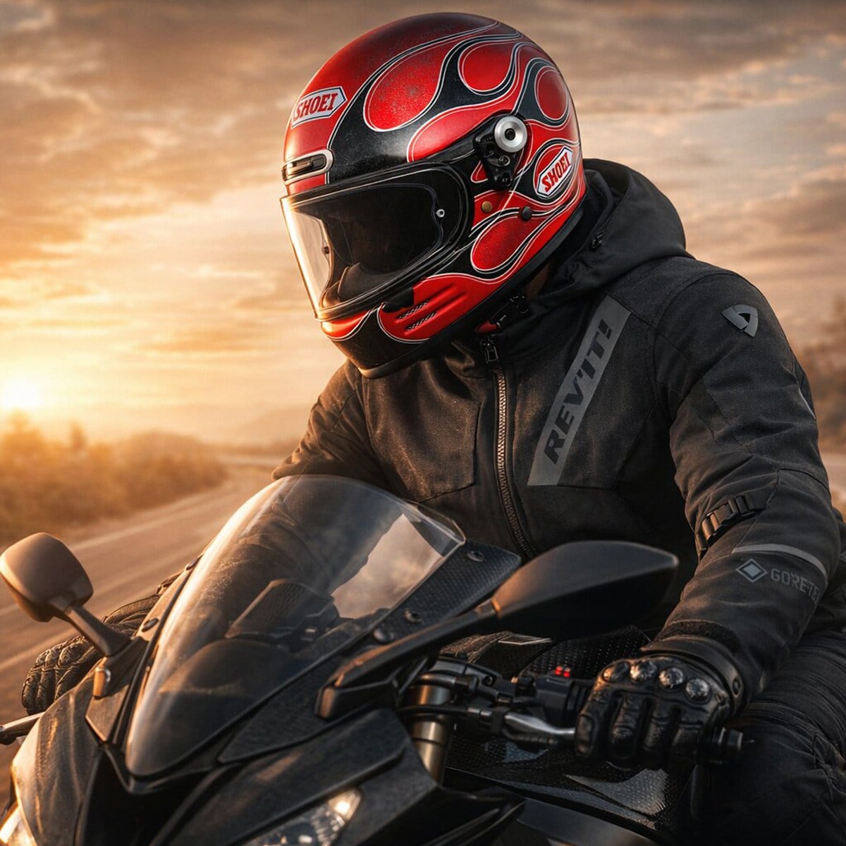 Shoei Glamster 06 Blast TC-1 Kask | Retro ECE 22.06Shoei Glamster 06 Blast TC-1 Kask