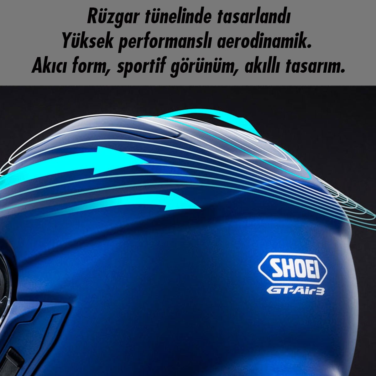 Shoei GT-Air 3 Agility TC-1 Kask | Güneş Vizörlü ECE 22.06Shoei GT-Air 3 Agility TC-1 Kask