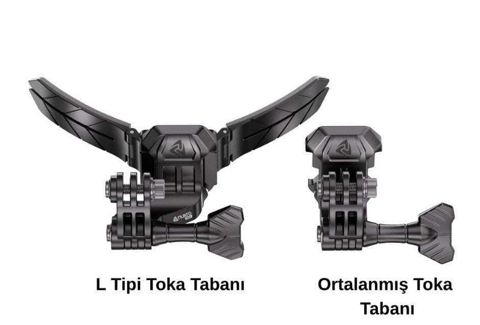 QDM-100 Kask Montaj Seti | Aksiyon Kamera Çene BağlantısıNukrotech Aksiyon Kamera İçin Kask Montaj Seti