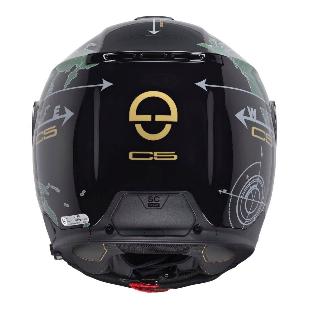 Schuberth C5 Globe Green Çene Açılır Motosiklet Kaskı