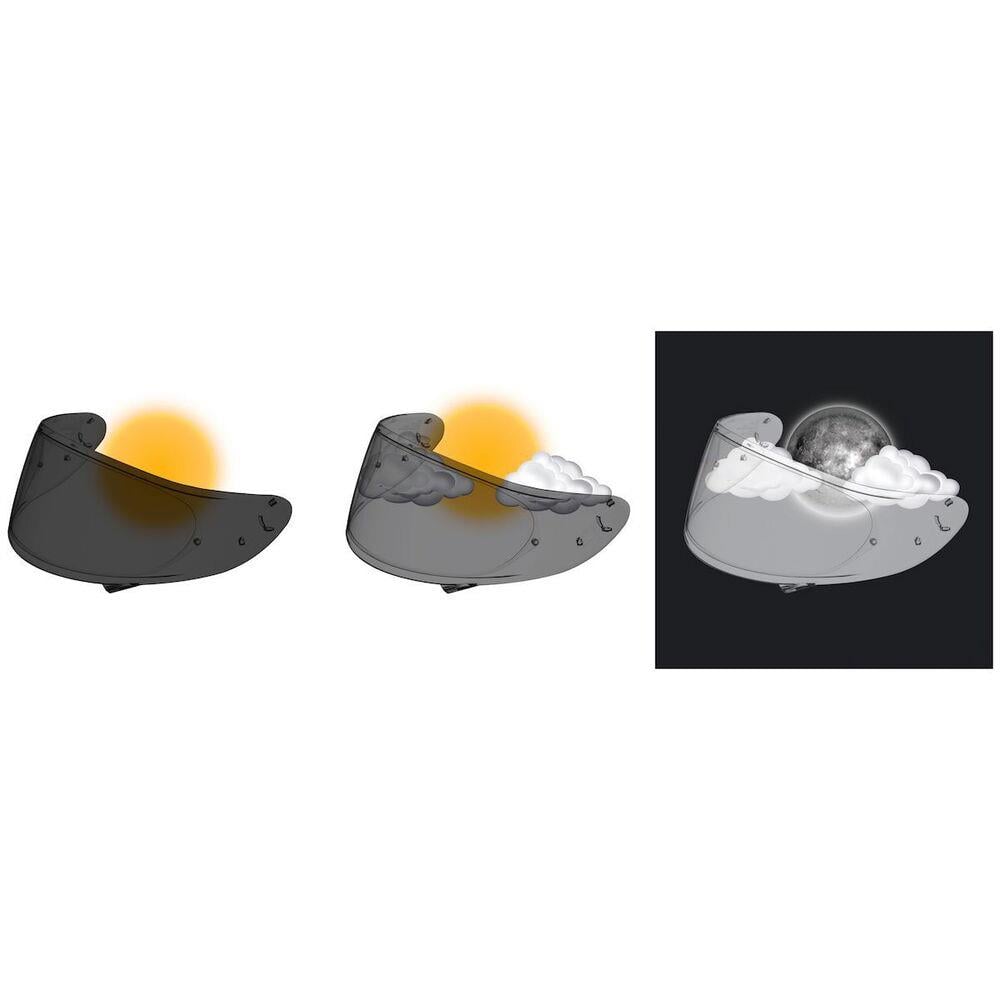Shoei Cwr-F2PN Motosiklet Kask Camı Photochromıc Nxr2-X-Spırıt Pro