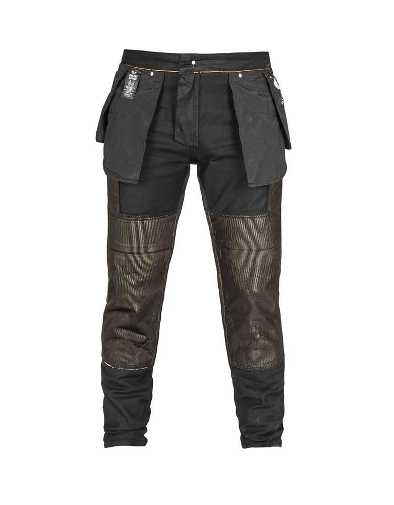 TheBikerJeans Black Iron Flexi V4 Korumalı Motosiklet Kot Pantolonu Erkek