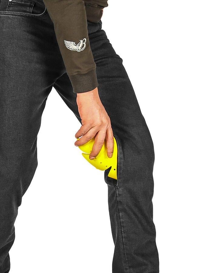 TheBikerJeans Urbanizer Black Korumalı Cordura Motosiklet Kot Pantolon