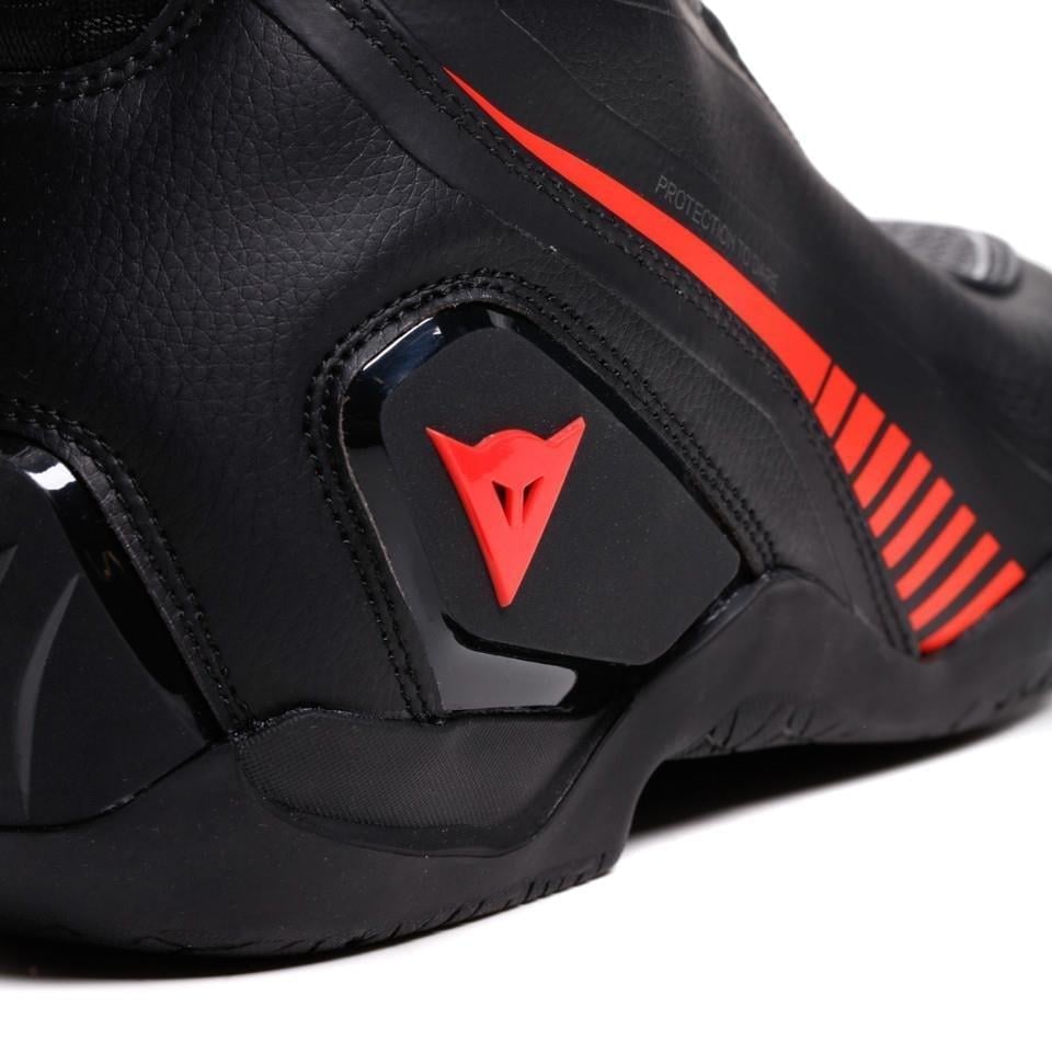 Dainese Superya Ayakkabı Siyah Kırmızı | Magnezyum SliderDainese Superya Black Red Deri Ayakkabı