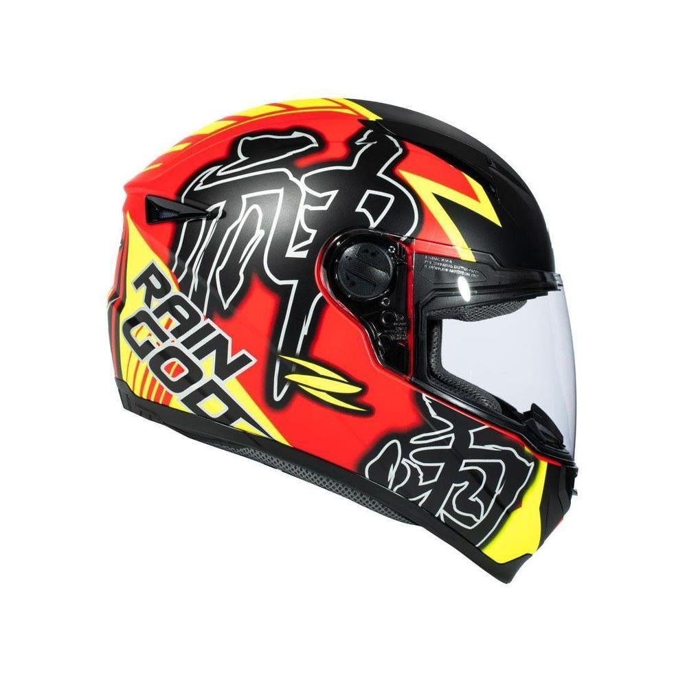 Zeus Zs-811A Al-31 Mat Red Fluo Yellow Motosiklet Kapalı Kask