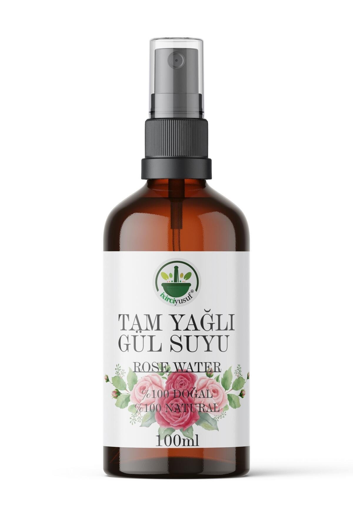 %100 Doğal Yağı Alınmamış Saf Gül Suyu 100 ml Tonik (Gözenek Sıkılaştırıcı Ve Arındırıcı)