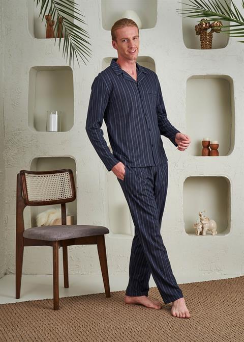 Erkek Gömlek Pijama Takım- 10796