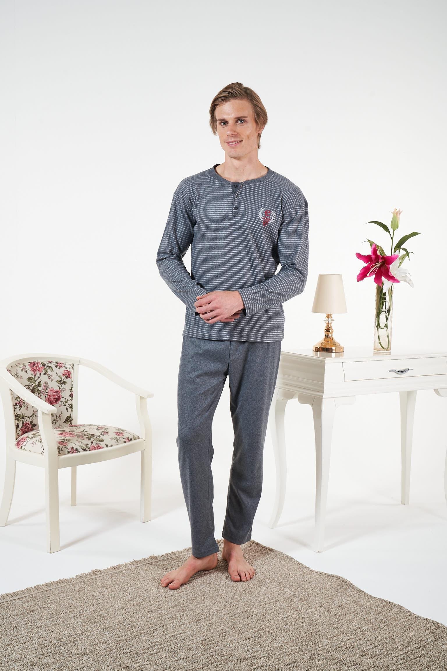 Erkek İnterlok Pijama Takımı - 25401R