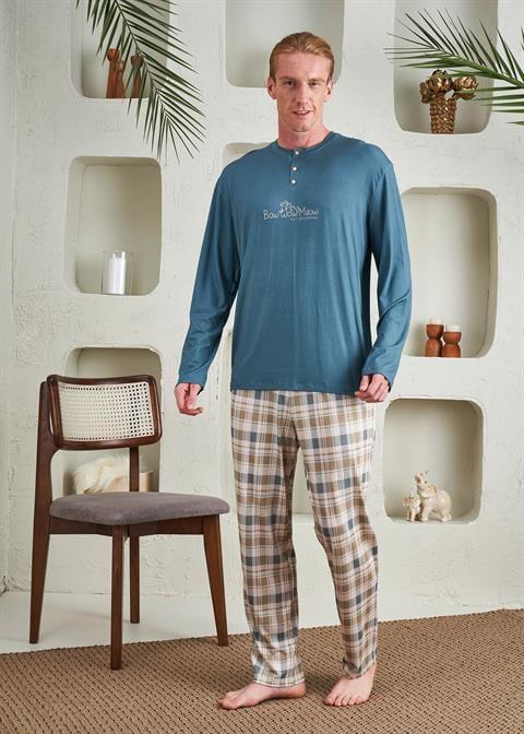 Erkek Patlı Pijama Takım - 10799
