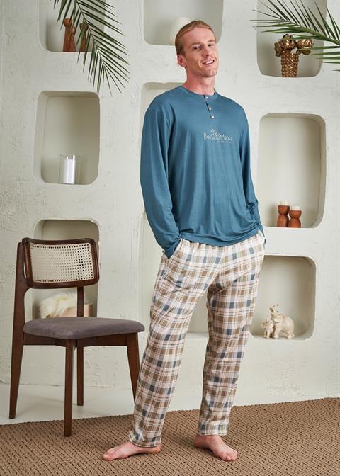 Erkek Patlı Pijama Takım - 10799