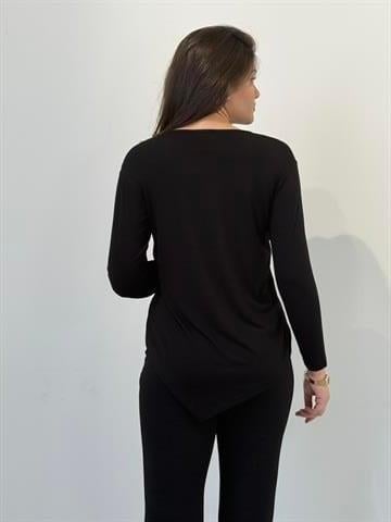 Kadın Aksesuarlı Uzun Kol Body - 41596