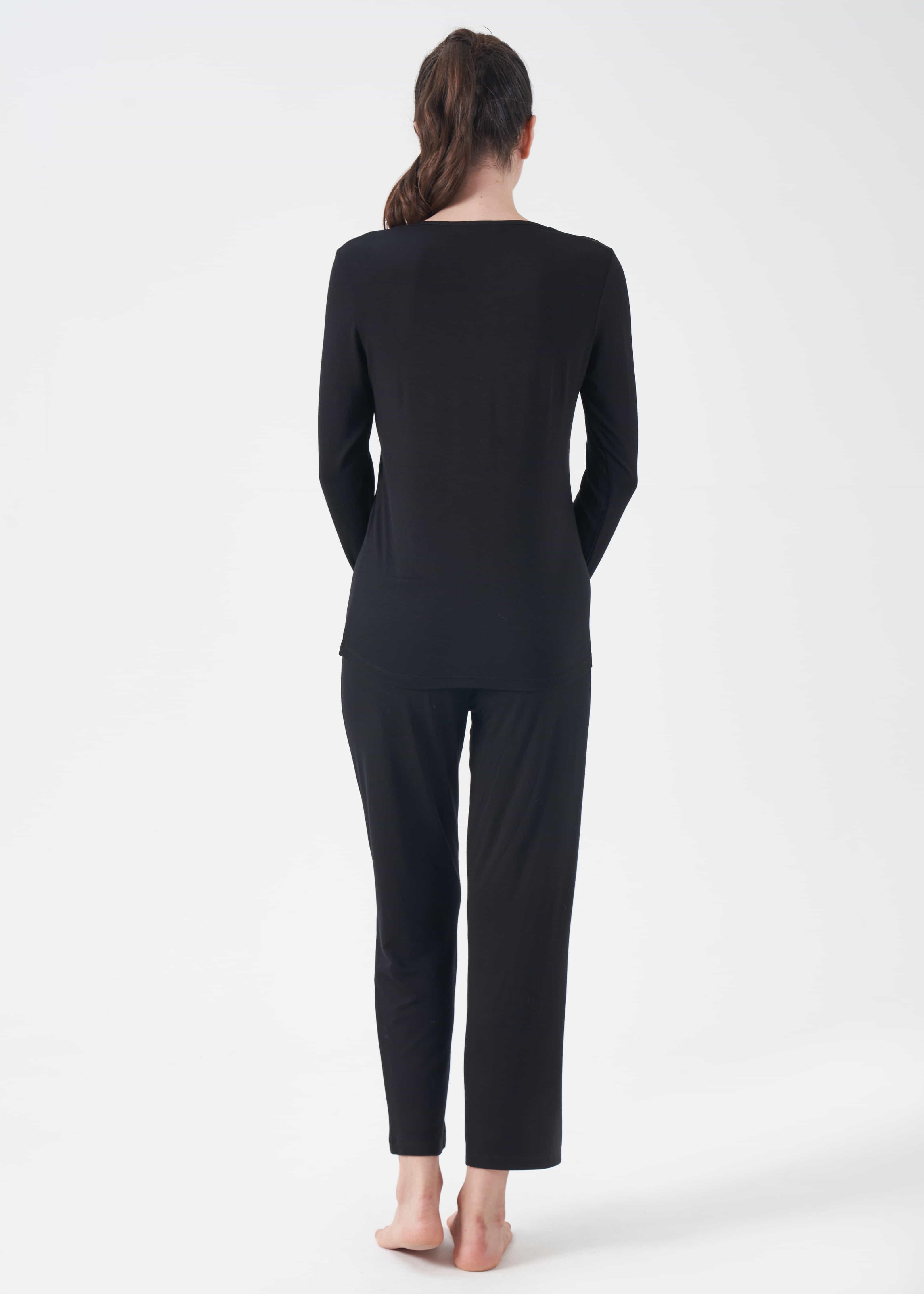 Kadın Dantelli Pijama Takım - 10006