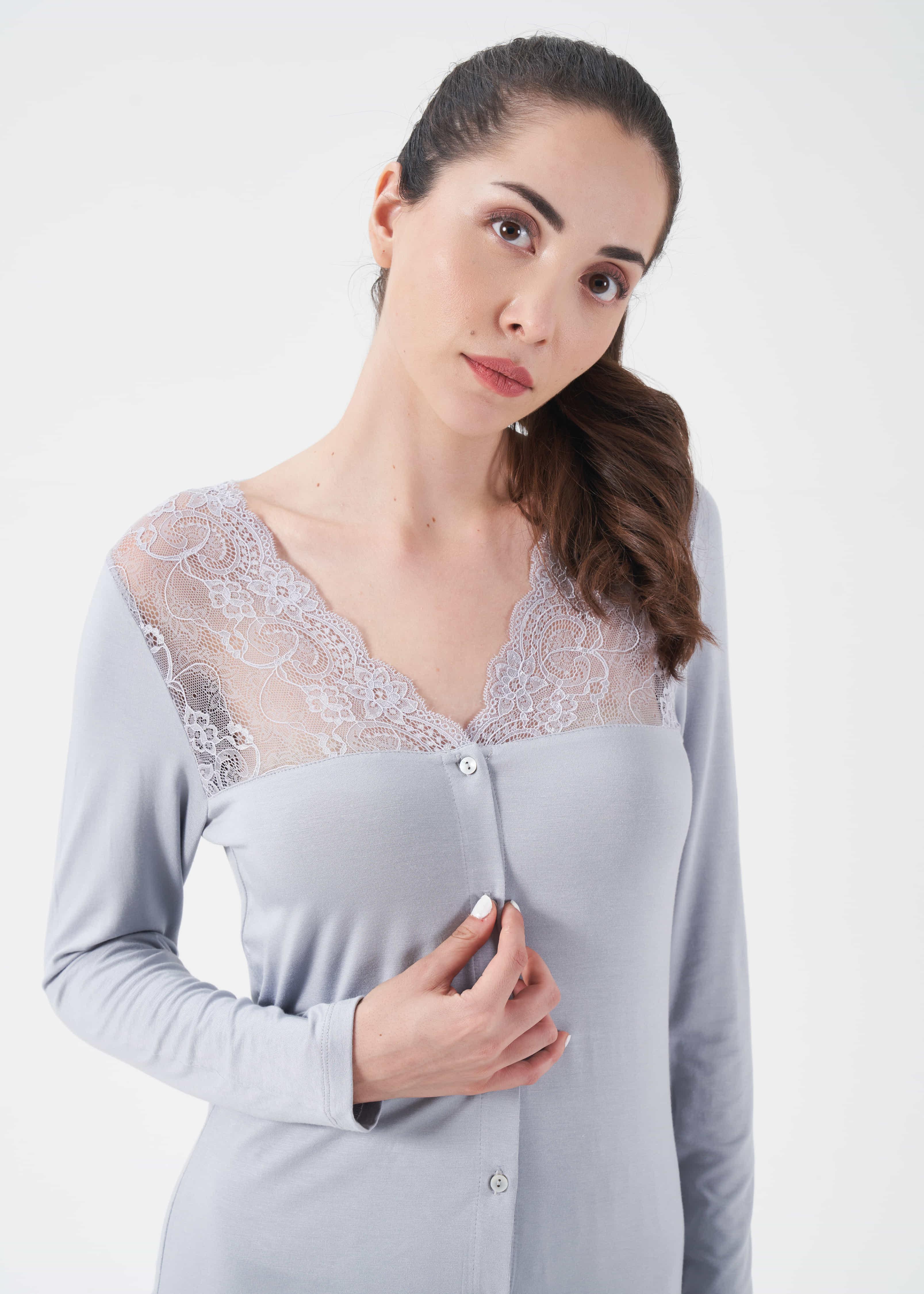 Kadın Dantelli Pijama Takım - 10006